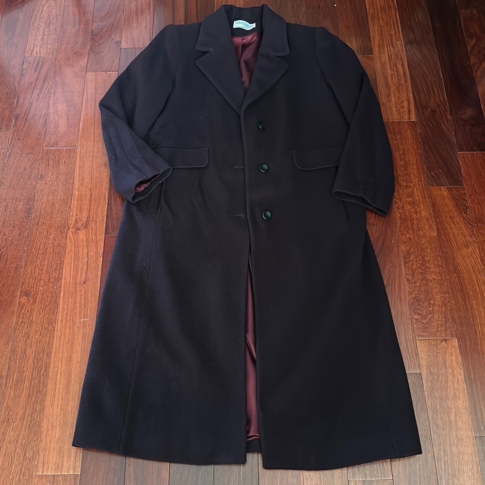 Eggplant wool coat
